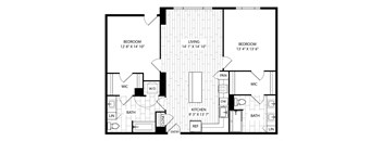 Coulter two bedroom two bathroom