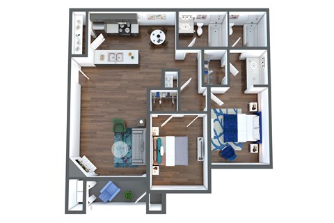 Two Bedroom Two Bathroom