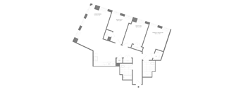 A floor plan of a building with rooms labeled.
