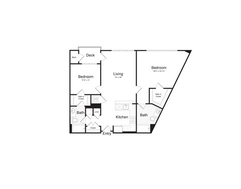 bedroom floor plan | the commons at canal winchester