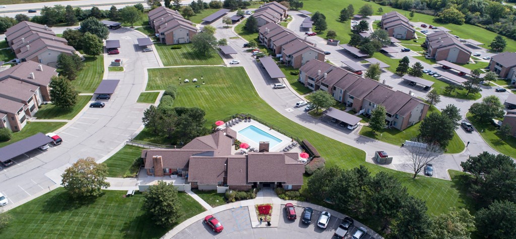 sky view of Pine Ridge