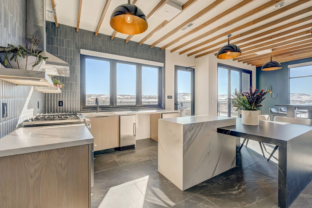 Rooftop Sky Lounge Entertainment Kitchen  at Novus, Lone Tree, Colorado