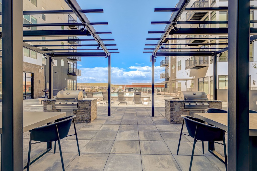 Sun Terrace with Cabanas & BBQ  at Novus, Lone Tree