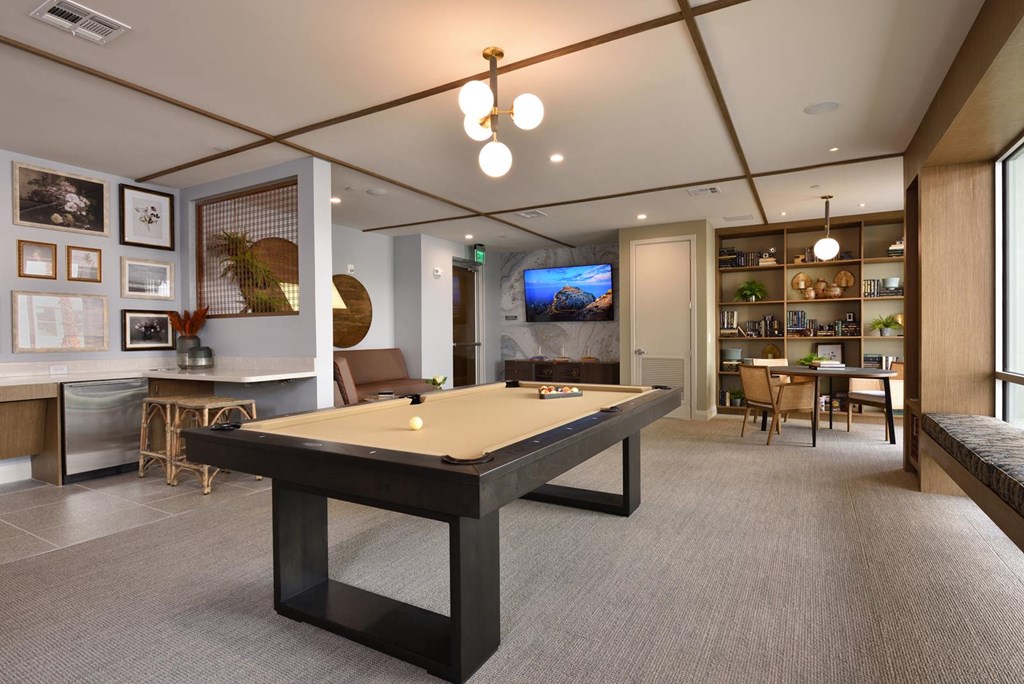 clubhouse Game Room at The Flats at West Alabama, Houston, 77027