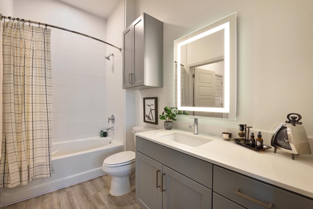 Bathroom at The Flats at West Alabama, Texas