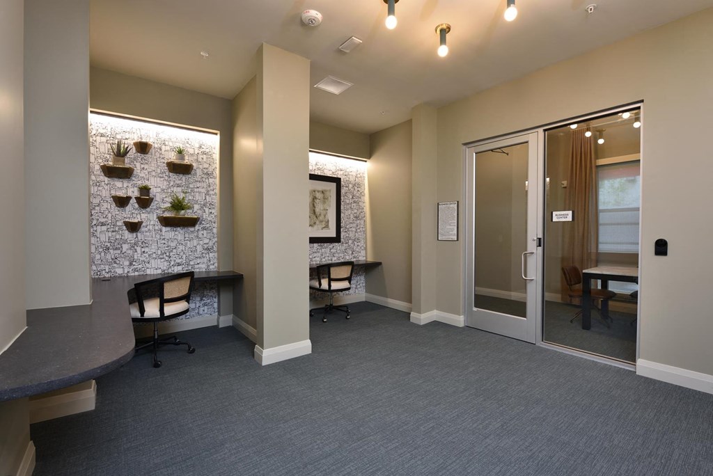 Business Center at The Flats at West Alabama, Houston, Texas