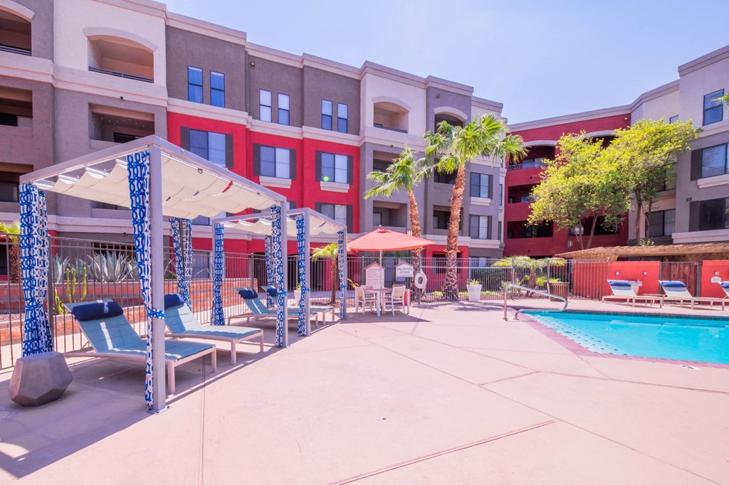 Pool side at Alanza Place, Phoenix