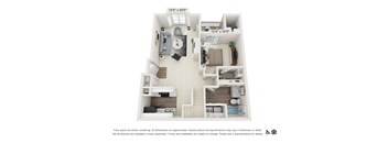 The Iris 1 Bed - 1 Bath |875 sq. ft.