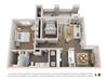 Two bedroom one bathroom Floor plan Two bedroom one bathroom 917 sq.ft. A floor plan at Deerwood, CA
