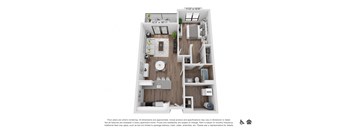 bedroom floor plan | village on the lakes apartments