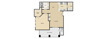 Deloran one bedroom one bathroom