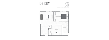 a floor plan of a bedroom apartment