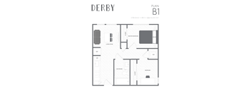 a floor plan of a bedroom apartment