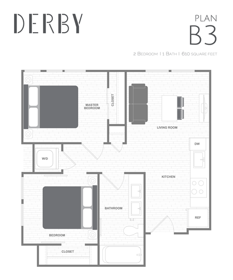 a floor plan of a living room and bedroom