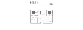 a floor plan of a bedroom apartment