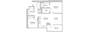 Two Bedroom Two Bathroom