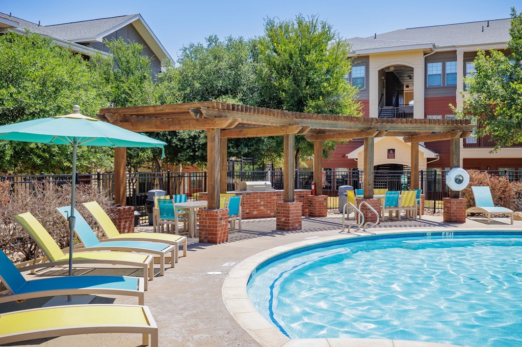 our apartments showcase a swimming pool