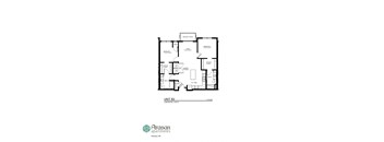 the floor plan of unit of the aspen residences