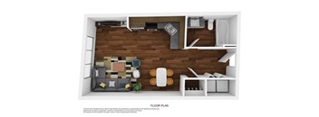 Image of studio floor plan