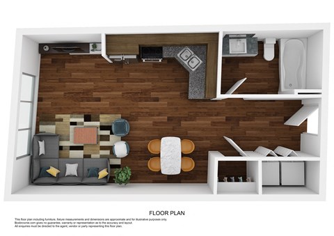 Image of studio floor plan