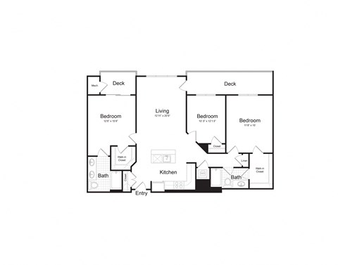 bedroom floor plan | the mansions on the park