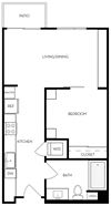 E1h Floor Plan E1h Floor Plan at Exhibit at J Town, San Jose, 95112
