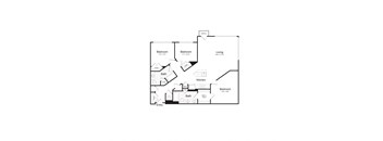 bedroom floor plan | luxury apartments in towson md | the southerly