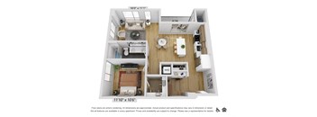 a 1 bedroom floor plan  summit  503 sq ft