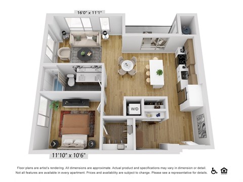 a 1 bedroom floor plan  summit  503 sq ft