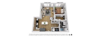 a 1 bedroom floor plan  summit  503 sq ft