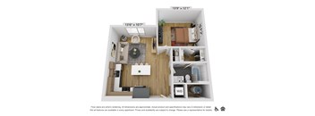 a 1 bedroom floor plan  summit  460 sq ft