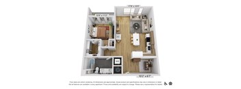 a 1 bedroom floor plan  summit  460 sq ft