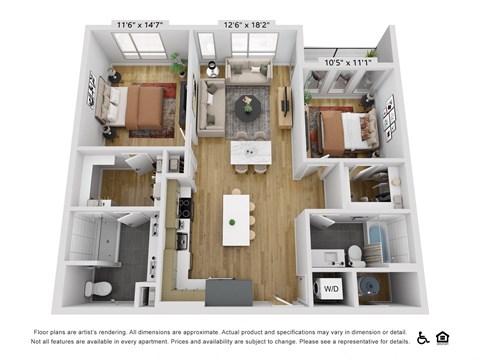 a 1 bedroom floor plan  summit  460 sq ft