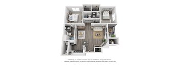 The Willow Floor Plan at Eagle Glen Apartments, Murrieta, 92563