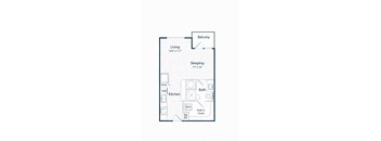 E1 Studio 491 SF