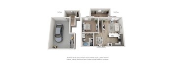 A2C Floorplan at Emerson at Trace, San Marcos