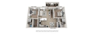 B2B Floorplan at Emerson at Trace, San Marcos, 78666