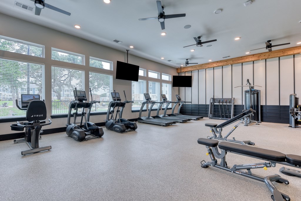 our state of the art fitness center includes treadmills and elliptical machines
