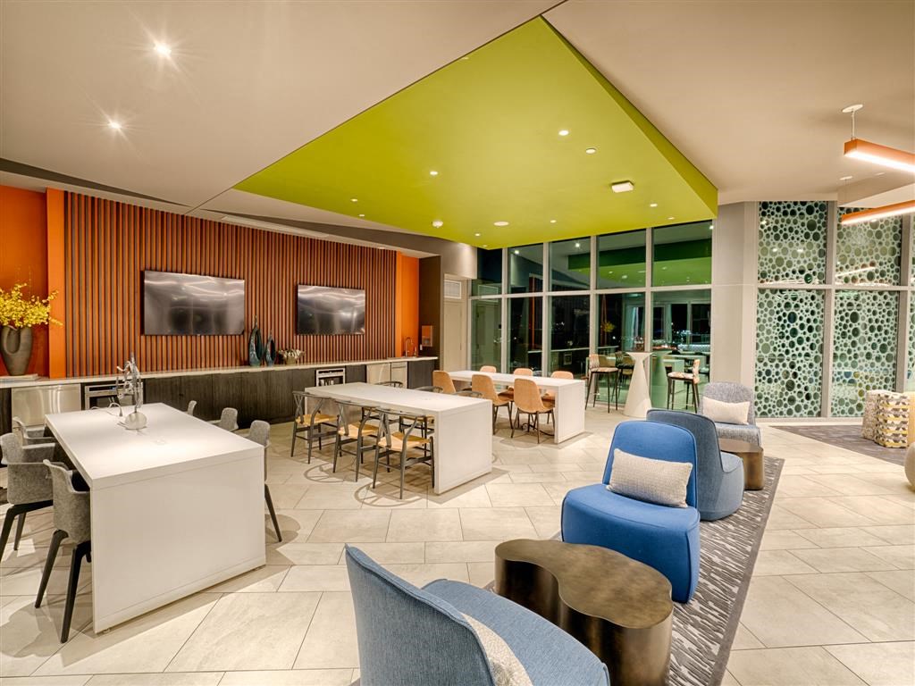 Posh Lounge Area In Clubhouse at Vista Brooklyn, Jacksonville, FL