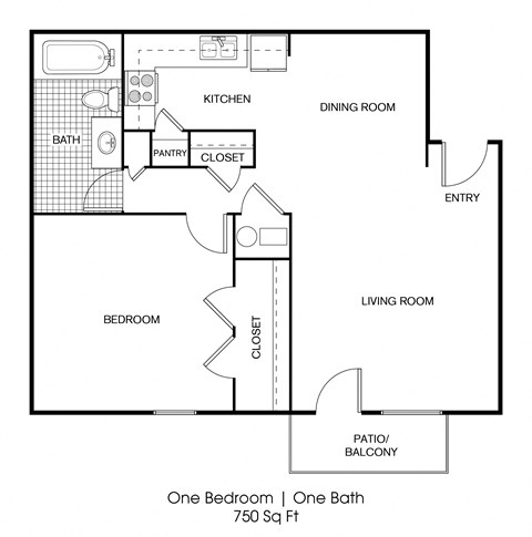 1 bedroom 1 bathroom floor plan