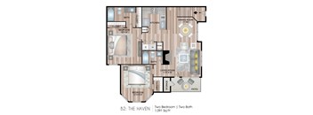 The Haven 1,091 Sq.Ft. FP at Blu on the Boulevard, Louisiana, 70810