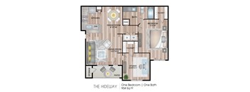 The Hideway 904 Sq.Ft. FP at Blu on the Boulevard, Baton Rouge