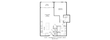 A39 Floorplan at Grey House, Houston, Texas