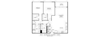 B25 Floorplan at Grey House, Texas
