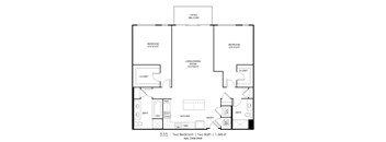 B35 Floorplan at Grey House, Houston, TX, 77027