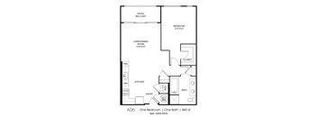 A06 Floorplan at Grey House, Houston, TX, 77027