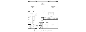 B10 Floorplan at Grey House, Houston, Texas