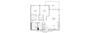 B14 Floorplan at Grey House, Houston, TX