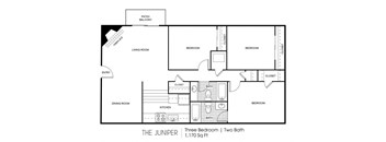 Three bedroom Two bathroom