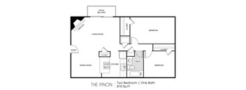 Two bedroom One bathroom